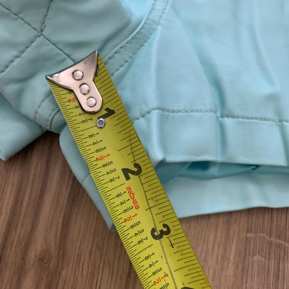 Free people, vegan leather shorts size 0 - Picture 3 of 9